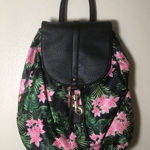 Floral Patterned Hobo Bag